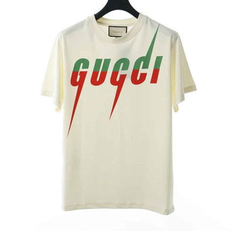 gucci lightning bolt t shirt|gucci jersey t shirt.